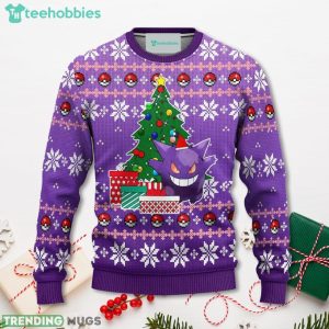 Pokemon Gengar Anime Christmas Sweater Xmas For Men Women Sweater