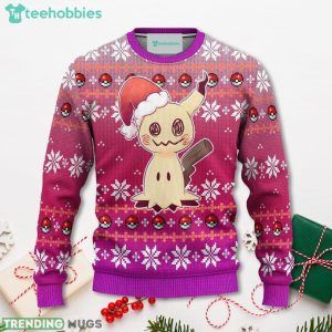 Pokemon Mimikyu Anime Christmas Sweater Xmas For Men Women Sweater