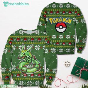 Pokemon Rayquaza Christmas Sweater Custom Xmas Shirt For Men Women Sweater