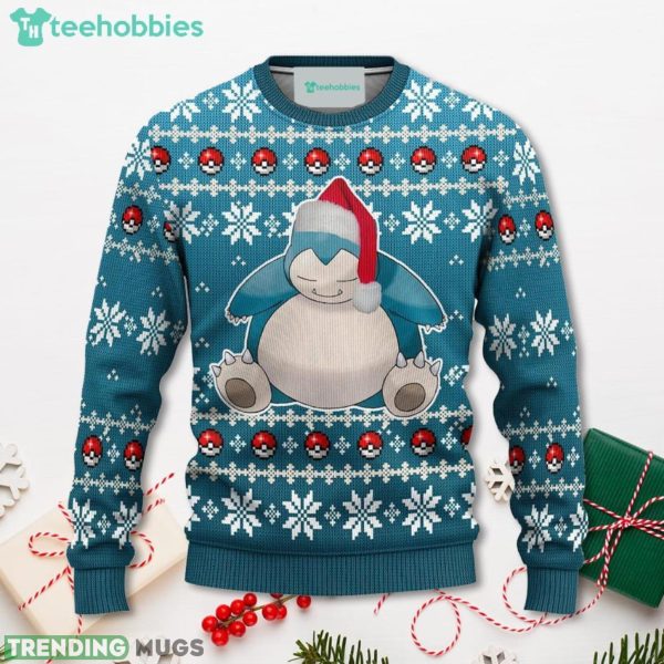 Pokemon Snorlax Anime Christmas Sweater Xmas For Men Women Sweater