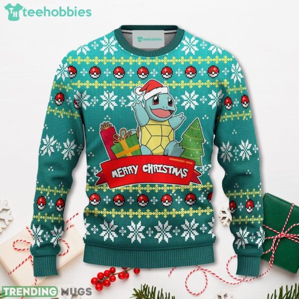 Pokemon Squirtle Anime Christmas Sweater Xmas For Men Women Sweater