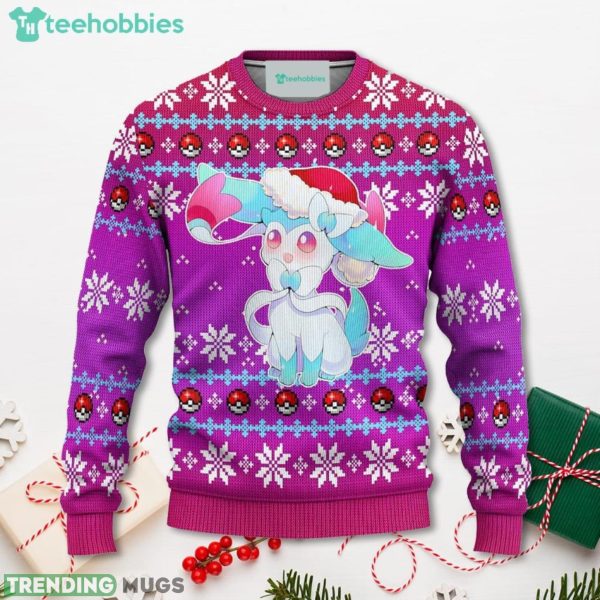 Pokemon Sylveon Anime Christmas Sweater Xmas For Men Women Sweater