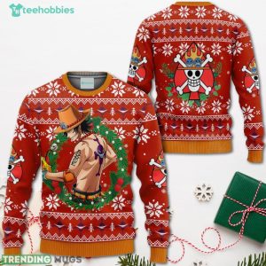 Portgas Ace Christmas Sweater One Piece Anime Xmas Shirt For Men Women Sweater