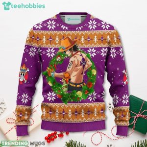 Portgas D Ace One Piece Anime Christmas Sweater Xmas For Men Women Sweater