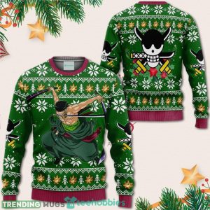 Roronoa Zoro Swords Christmas Sweater One Piece Anime Xmas Shirt For Men Women Sweater