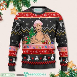 Ryomen Sukuna Christmas Sweater Custom Jujutsu Kaisen Anime Xmas Sweater