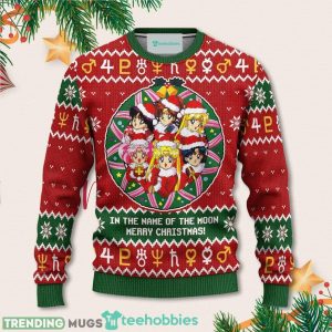 Sailor Guardians Anime Christmas Sweater Sailor Moon Xmas For Men Women Sweater