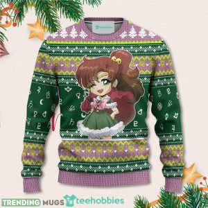 Sailor Jupiter Christmas Sweater Sailor Moon Anime Xmas For Men Women Sweater