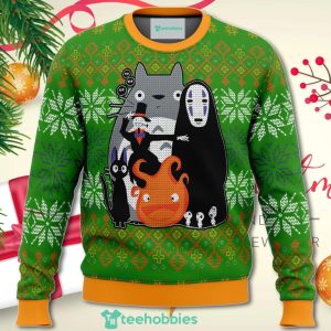 Studio Ghibli Miyazaki Squad Christmas Sweater For Men Women Sweater