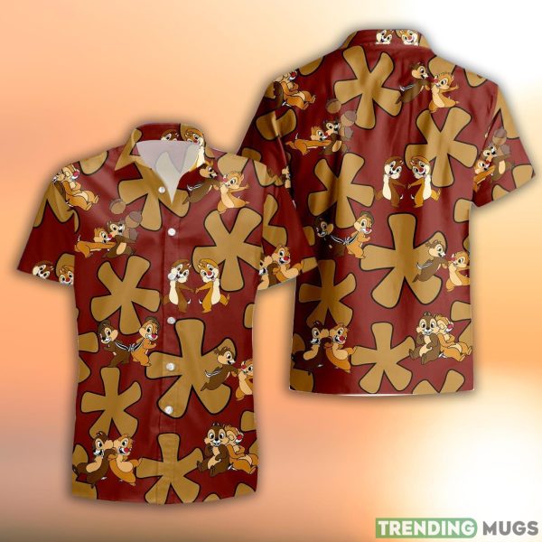Chip & Dale Rescue Rangers Brown Summer Tropical Disney Hawaiian Shirt Hawaiian Shirt