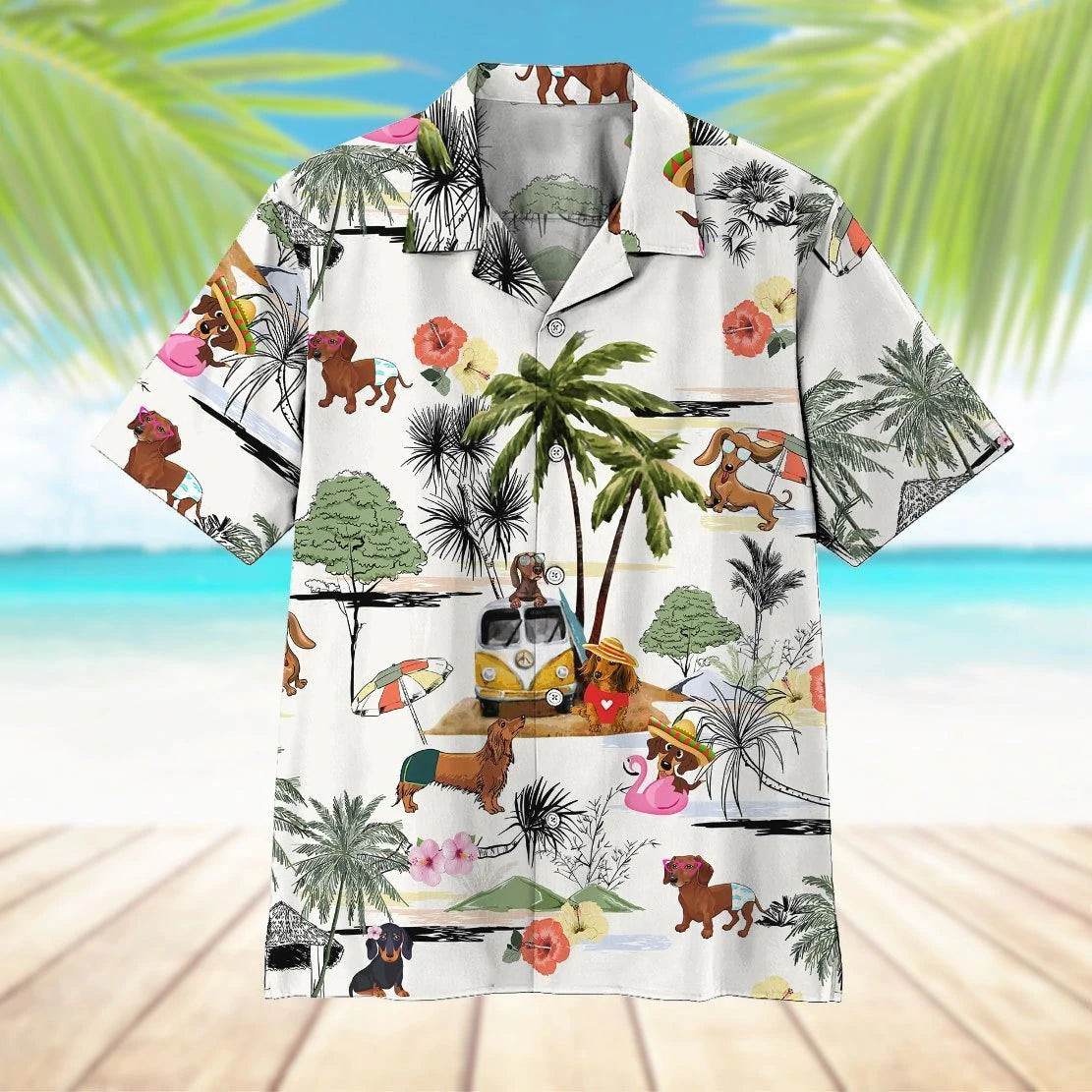 Dachshund Aloha Hawaiian Shirts, Dog Hawaiian shirt For Men, Women Hawaiian Shirt Dachshund Aloha Hawaiian Shirts, Dog Hawaiian shirt For Men, Women Hawaiian Shirt