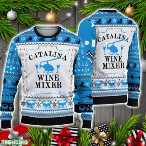 3D Catalina Wine Mixer Ugly Christmas Sweater Christmas Holiday Gift , Catalina Wine Mixer Xmas 3D Sweater