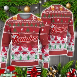 3D Rainier Ugly Sweater Christmas Holiday Gift Beer Drinking Christmas 3D Sweater