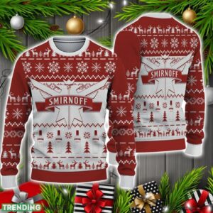 3D Smirnoff Ugly Sweater Christmas Holiday Gift Beer Drinking Christmas Sweater Christmas Holiday Gift 3D Sweater