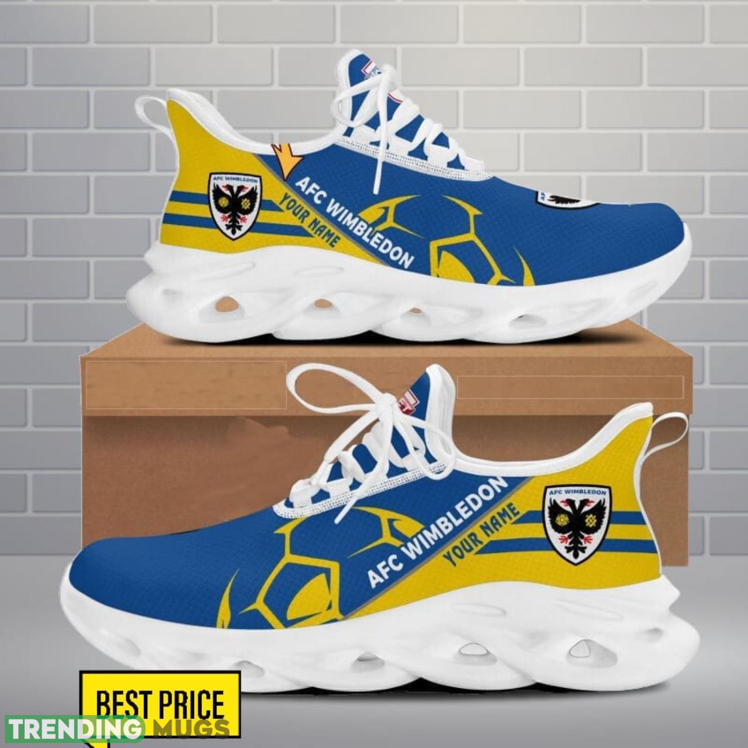 AFC Wimbledon Max Soul Shoes Sport Gift For Men And Women Trending Custom Name Max Soul AFC Wimbledon Max Soul Shoes Sport Gift For Men And Women Trending Custom Name Max Soul