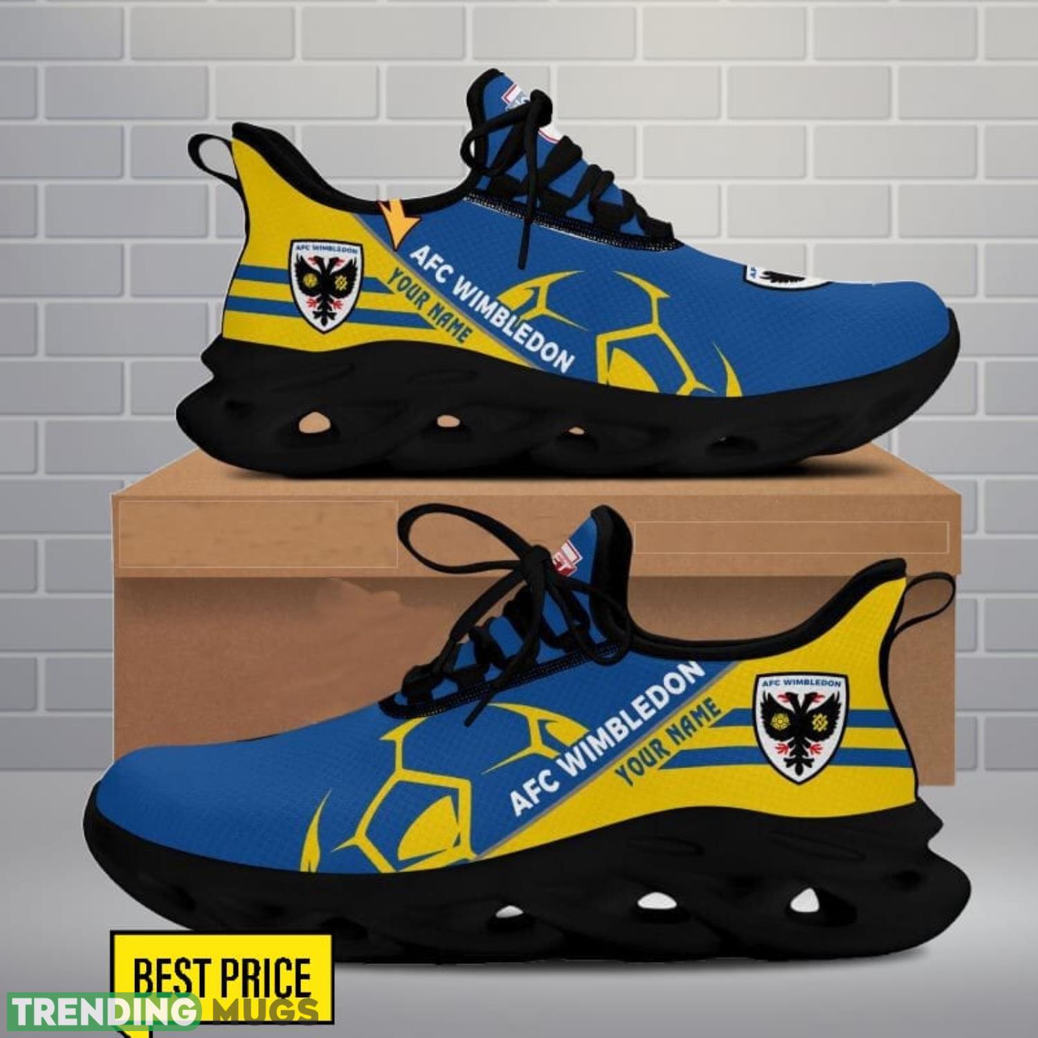 AFC Wimbledon Max Soul Shoes Sport Gift For Men And Women Trending Custom Name Max Soul AFC Wimbledon Max Soul Shoes Sport Gift For Men And Women Trending Custom Name Max Soul