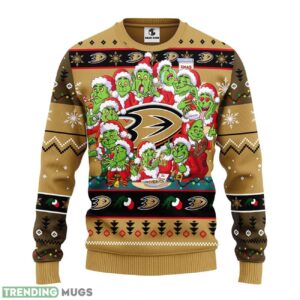 Anaheim Ducks 12 Grinch Xmas Day Ugly Christmas Sweater For Sport Fans Christmas Gift 3D Sweater Anaheim Ducks 12 Grinch Xmas Day Ugly Christmas Sweater For Sport Fans Christmas Gift 3D Sweater