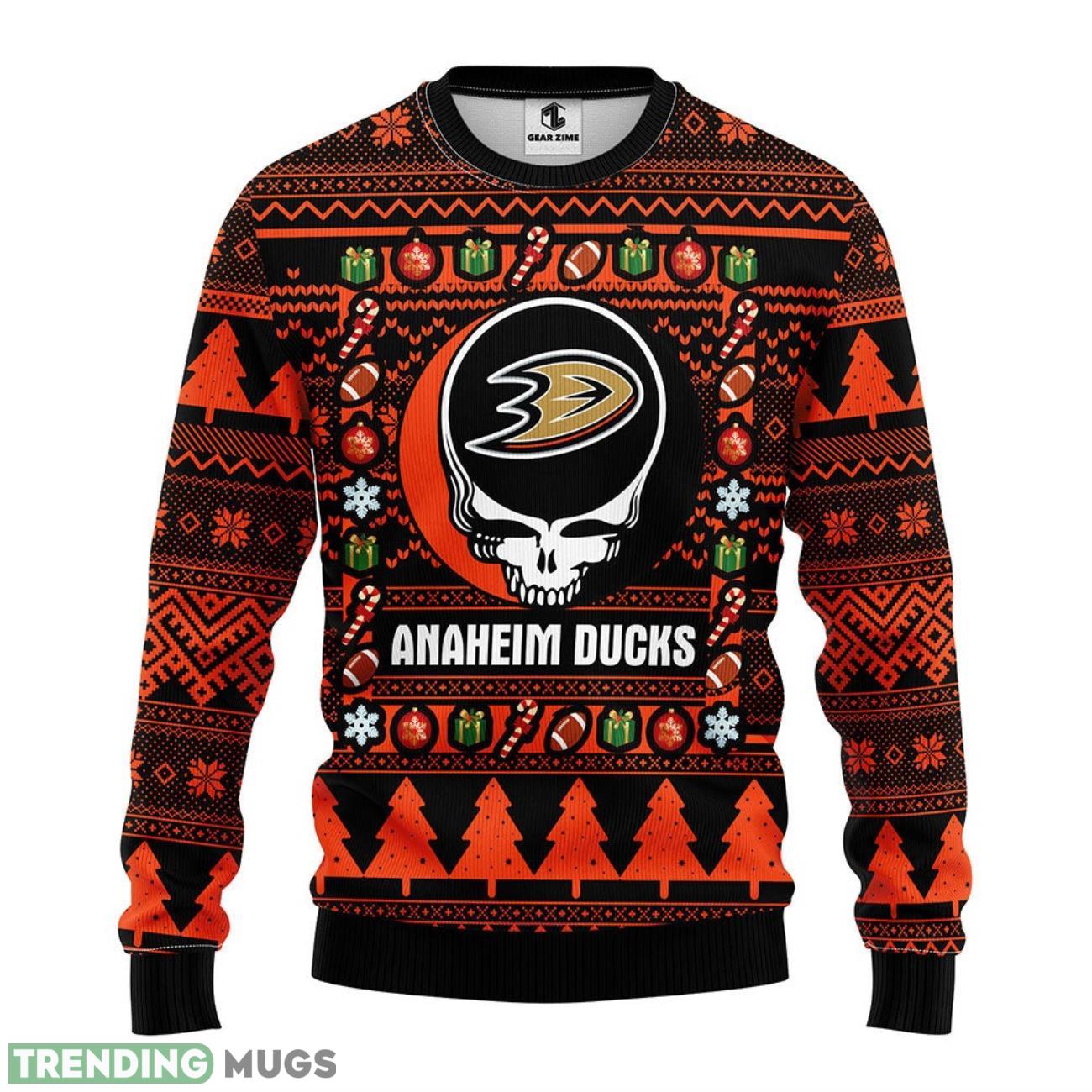 Anaheim Ducks Grateful Dead Ugly Christmas Sweater Men Women Unisex Sweater 3D Sweater Anaheim Ducks Grateful Dead Ugly Christmas Sweater Men Women Unisex Sweater 3D Sweater