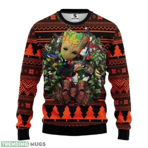 Anaheim Ducks Groot Hug Ugly Christmas Sweater For Sport Fans Christmas Gift 3D Sweater