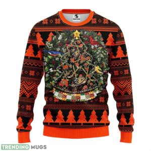 Anaheim Ducks Tree Ball Ugly Christmas Sweater For Sport Fans Christmas Gift 3D Sweater