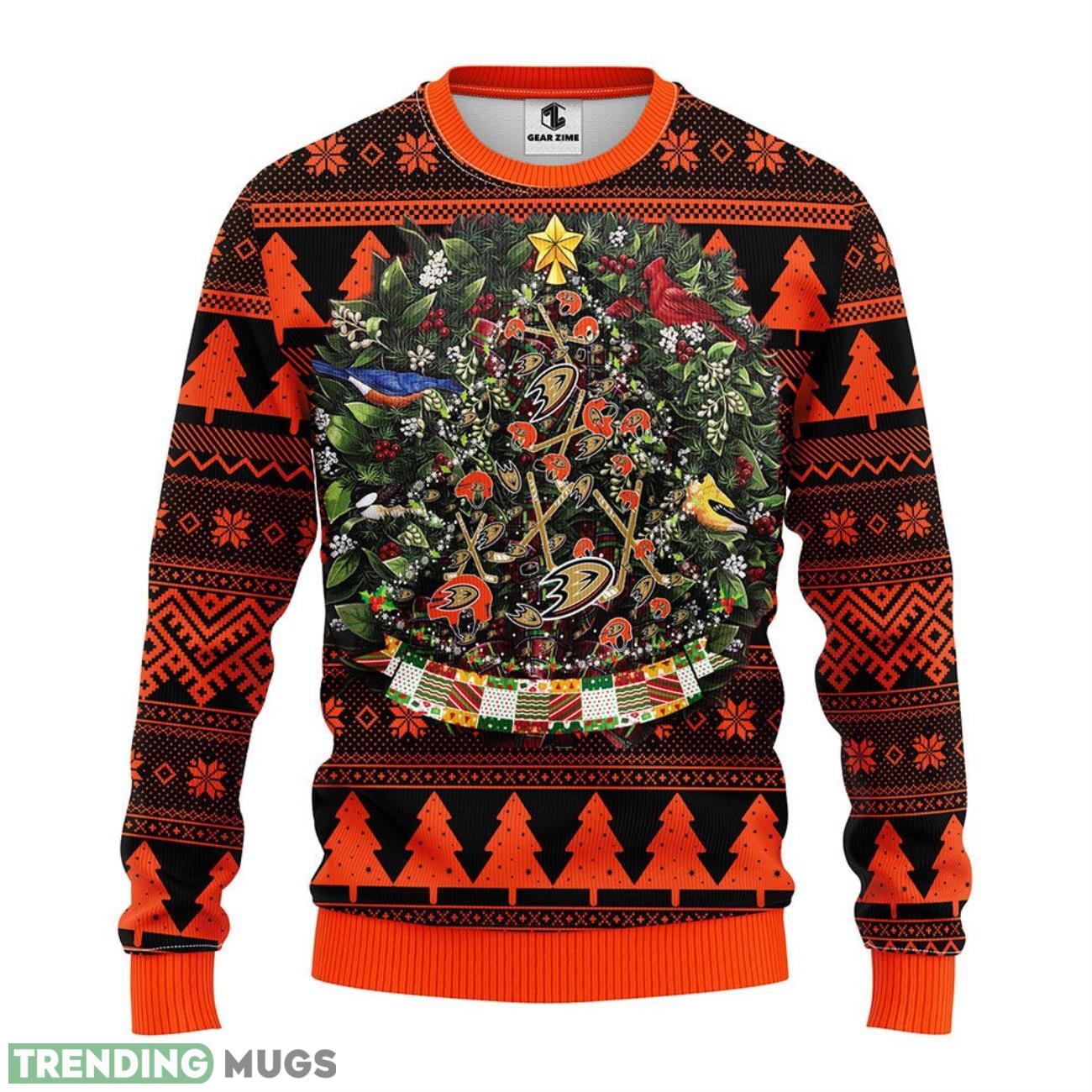 Anaheim Ducks Tree Ball Ugly Christmas Sweater For Sport Fans Christmas Gift 3D Sweater Anaheim Ducks Tree Ball Ugly Christmas Sweater For Sport Fans Christmas Gift 3D Sweater