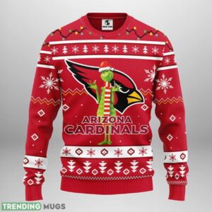 Arizona Cardinals Funny Grinch Ugly Christmas Sweater For Sport Fans Christmas Gift 3D Sweater