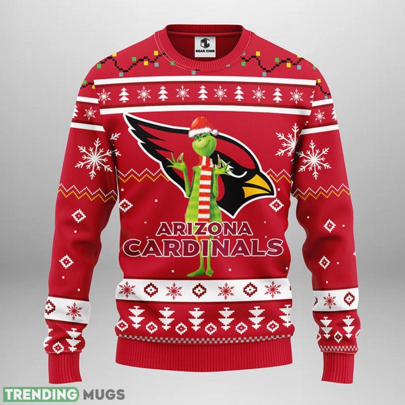 Arizona Cardinals Funny Grinch Ugly Christmas Sweater For Sport Fans Christmas Gift 3D Sweater Arizona Cardinals Funny Grinch Ugly Christmas Sweater For Sport Fans Christmas Gift 3D Sweater