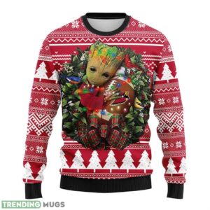 Arizona Cardinals Groot Hug Ugly Christmas Sweater For Sport Fans Christmas Gift 3D Sweater