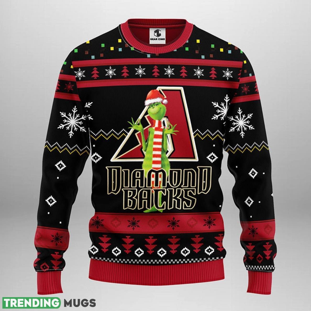 Arizona Diamondbacks Funny Grinch Ugly Christmas Sweater For Sport Fans Christmas Gift 3D Sweater Arizona Diamondbacks Funny Grinch Ugly Christmas Sweater For Sport Fans Christmas Gift 3D Sweater