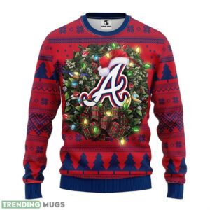 Atlanta Braves Ugly Christmas Sweater For Sport Fans Christmas Gift 3D Sweater