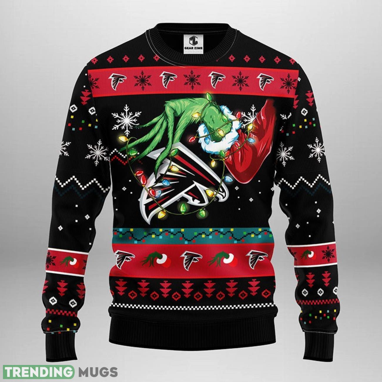 Atlanta Falcons Grinch Ugly Christmas Sweater For Sport Fans Christmas Gift 3D Sweater Atlanta Falcons Grinch Ugly Christmas Sweater For Sport Fans Christmas Gift 3D Sweater