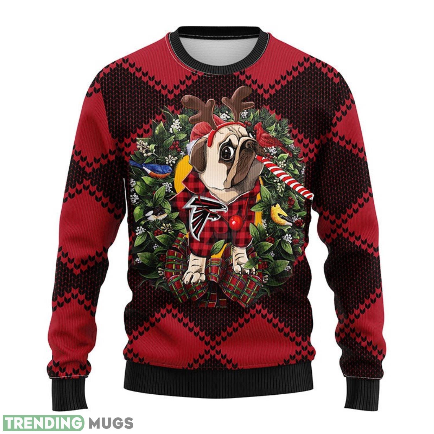 Atlanta Falcons Pub Dog Ugly Christmas Sweater For Sport Fans Christmas Gift 3D Sweater Atlanta Falcons Pub Dog Ugly Christmas Sweater For Sport Fans Christmas Gift 3D Sweater