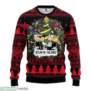 Atlanta Falcons Snoopy Ugly Christmas Sweater For Sport Fans Christmas Gift 3D Sweater