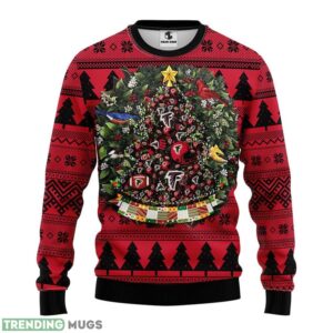 Atlanta Falcons Tree Ball Ugly Christmas Sweater For Sport Fans Christmas Gift 3D Sweater