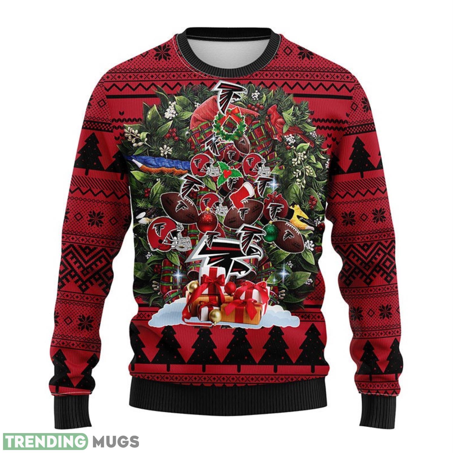 Atlanta Falcons Tree Ugly Christmas Sweater Men Women Unisex Sweater 3D Sweater Atlanta Falcons Tree Ugly Christmas Sweater Men Women Unisex Sweater 3D Sweater