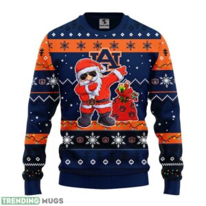 Auburn Tigers Dabbing Santa Claus Ugly Christmas Sweater For Sport Fans Christmas Gift 3D Sweater