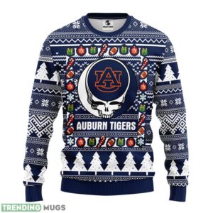 Auburn Tigers Grateful Dead Ugly Christmas Sweater Men Women Unisex Sweater 3D Sweater