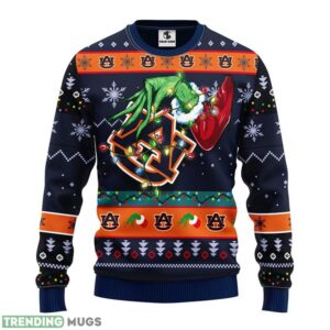 Auburn Tigers Grinch Ugly Christmas Sweater For Sport Fans Christmas Gift 3D Sweater