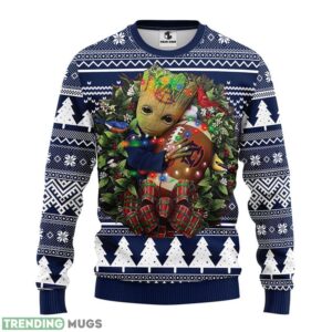 Auburn Tigers Groot Hug Ugly Christmas Sweater For Sport Fans Christmas Gift 3D Sweater