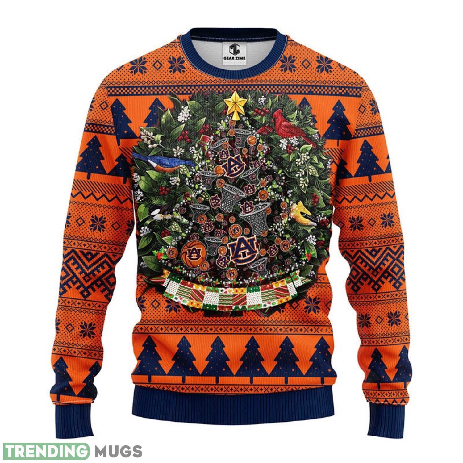 Auburn Tigers Tree Ball Ugly Christmas Sweater For Sport Fans Christmas Gift 3D Sweater Auburn Tigers Tree Ball Ugly Christmas Sweater For Sport Fans Christmas Gift 3D Sweater