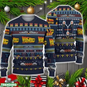 Back to the Future Ugly Knitted Christmas Sweater Christmas Holiday Gift 3D Sweater Back to the Future Ugly Knitted Christmas Sweater Christmas Holiday Gift 3D Sweater