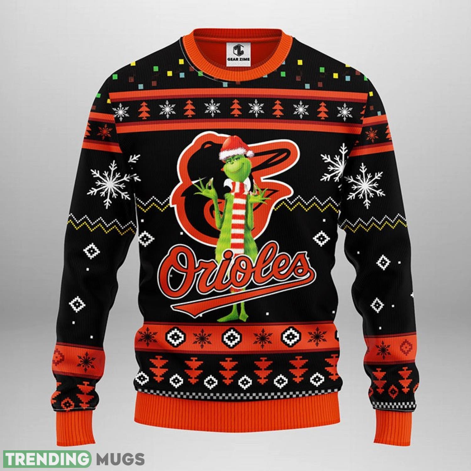 Baltimore Orioles Funny Grinch Ugly Christmas Sweater For Sport Fans Christmas Gift 3D Sweater Baltimore Orioles Funny Grinch Ugly Christmas Sweater For Sport Fans Christmas Gift 3D Sweater