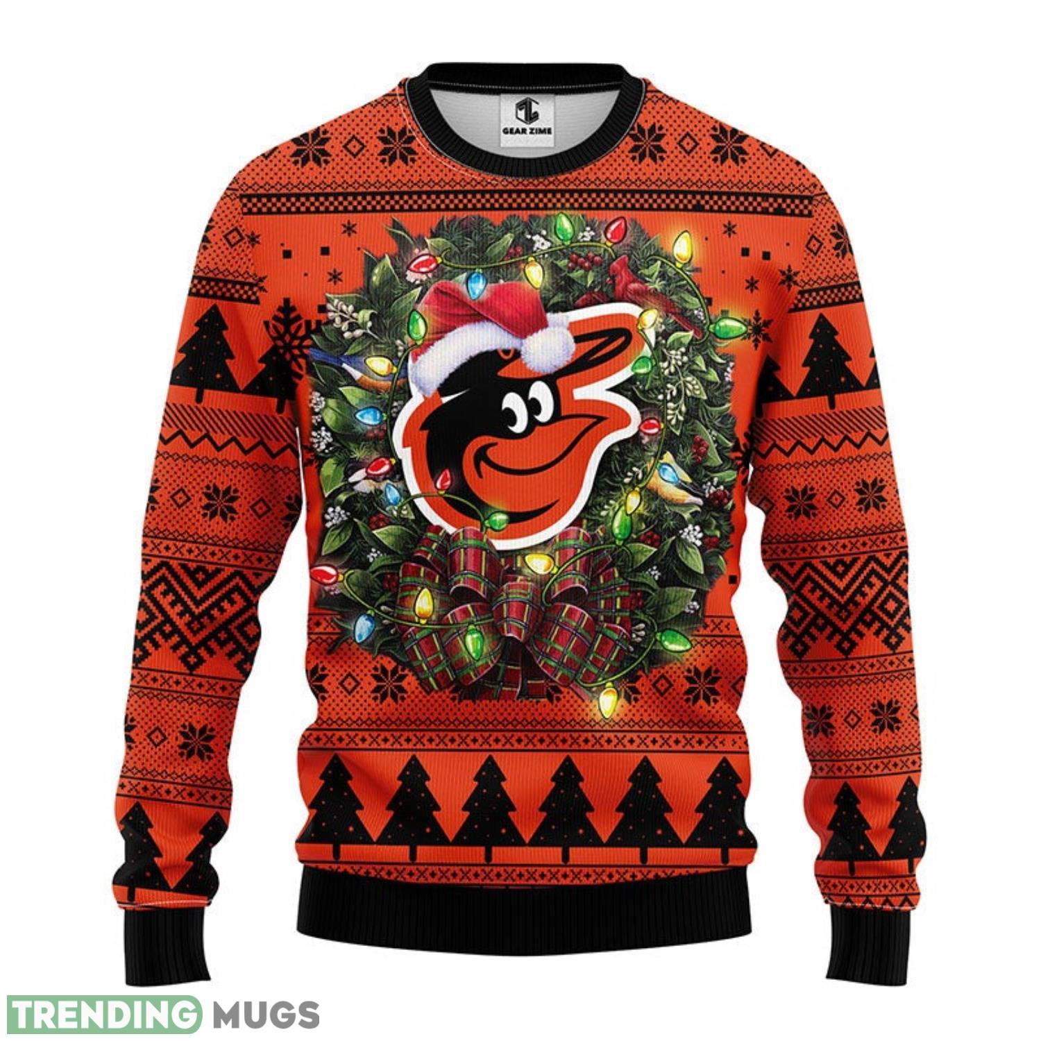 Baltimore Orioles Ugly Christmas Sweater For Sport Fans Christmas Gift 3D Sweater Baltimore Orioles Ugly Christmas Sweater For Sport Fans Christmas Gift 3D Sweater