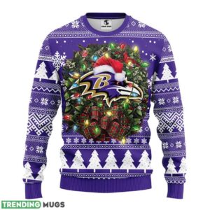 Baltimore Ravens Ugly Christmas Sweater For Sport Fans Christmas Gift 3D Sweater