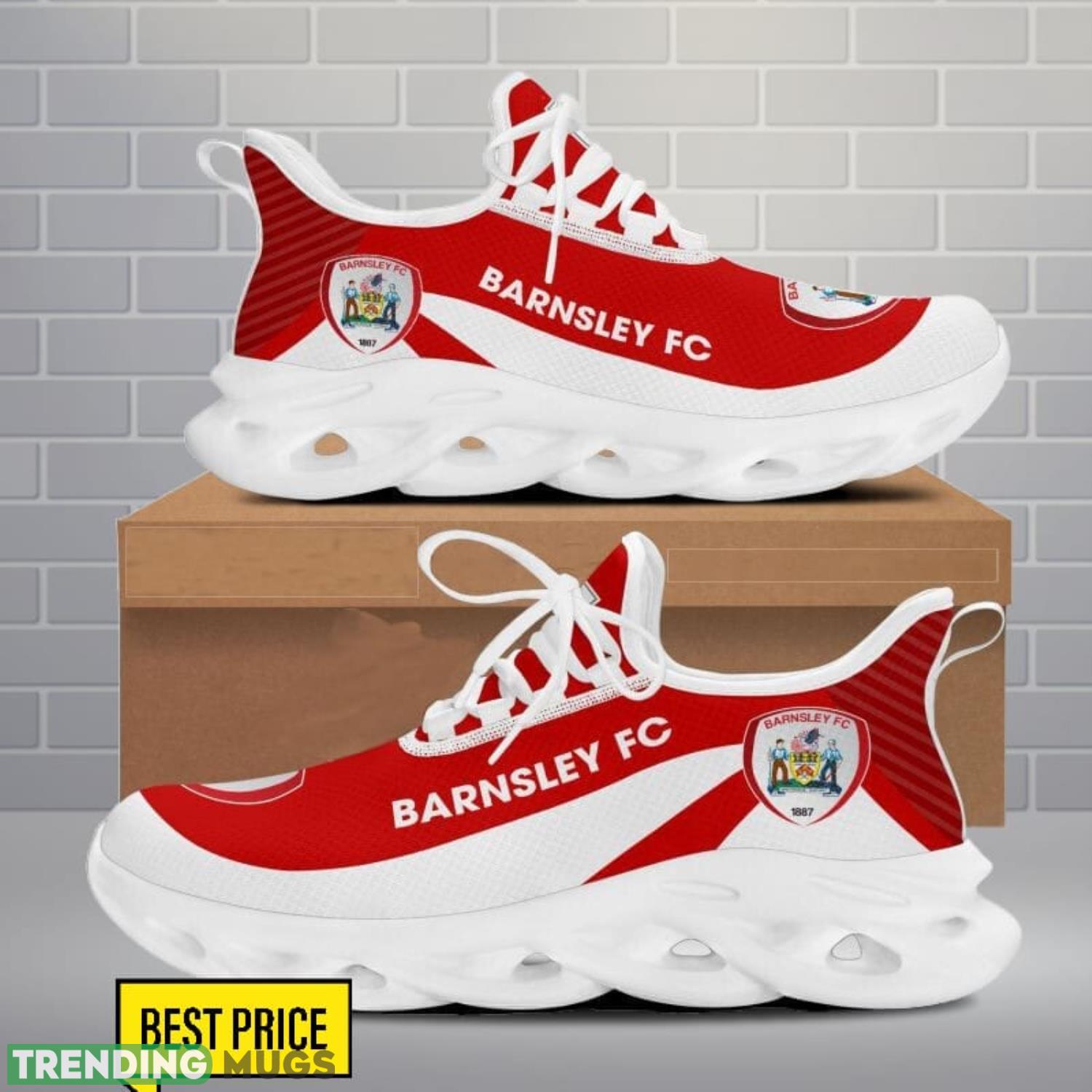 Barnsley F.C Max Soul Shoes Sneakers For Fans Max Soul Barnsley F.C Max Soul Shoes Sneakers For Fans Max Soul