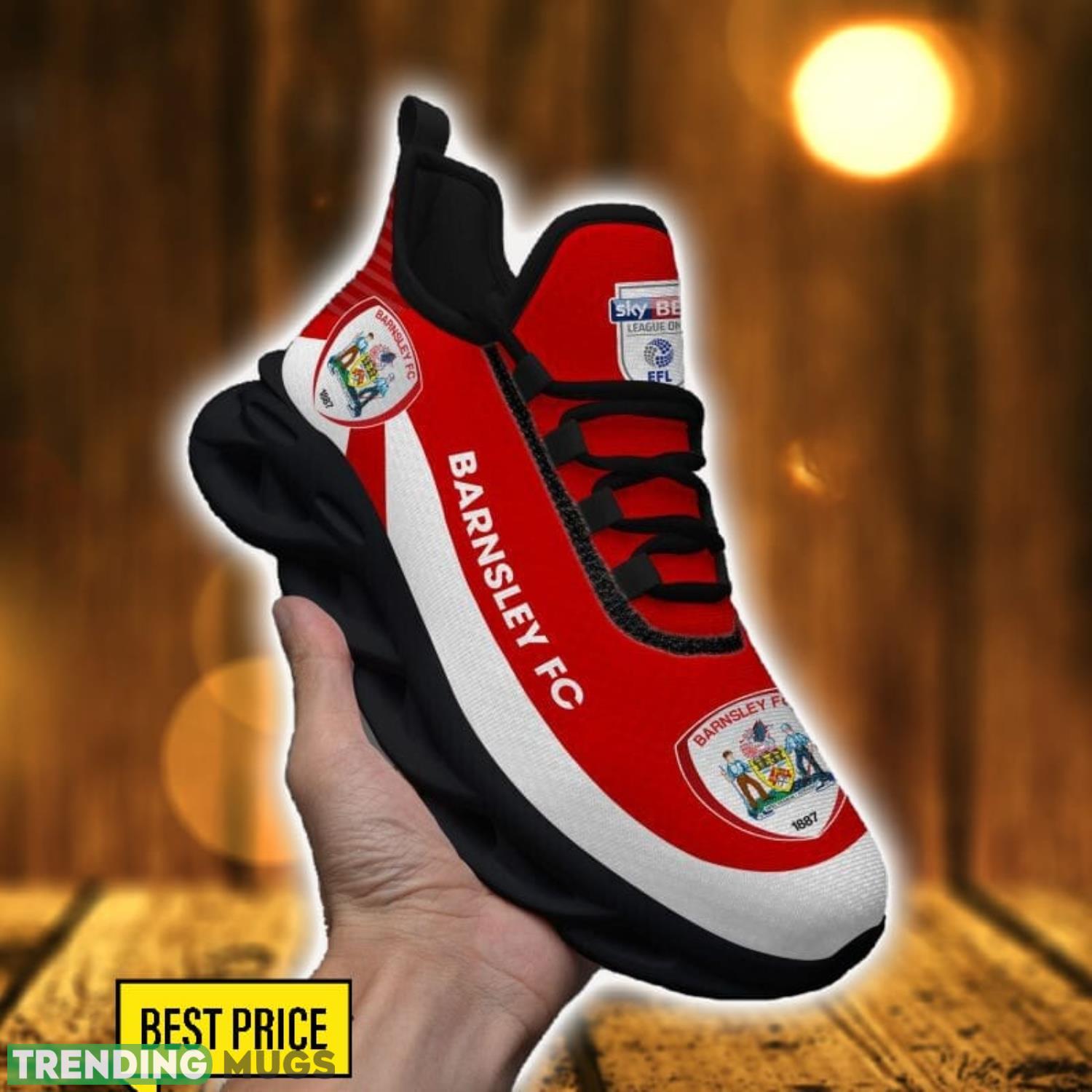 Barnsley F.C Max Soul Shoes Sneakers For Fans Max Soul Barnsley F.C Max Soul Shoes Sneakers For Fans Max Soul