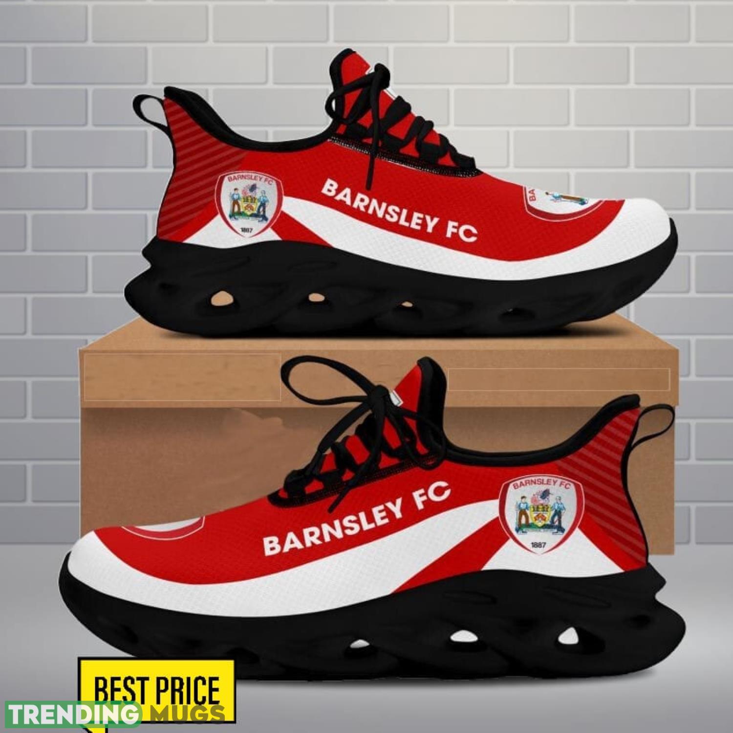 Barnsley F.C Max Soul Shoes Sneakers For Fans Max Soul Barnsley F.C Max Soul Shoes Sneakers For Fans Max Soul