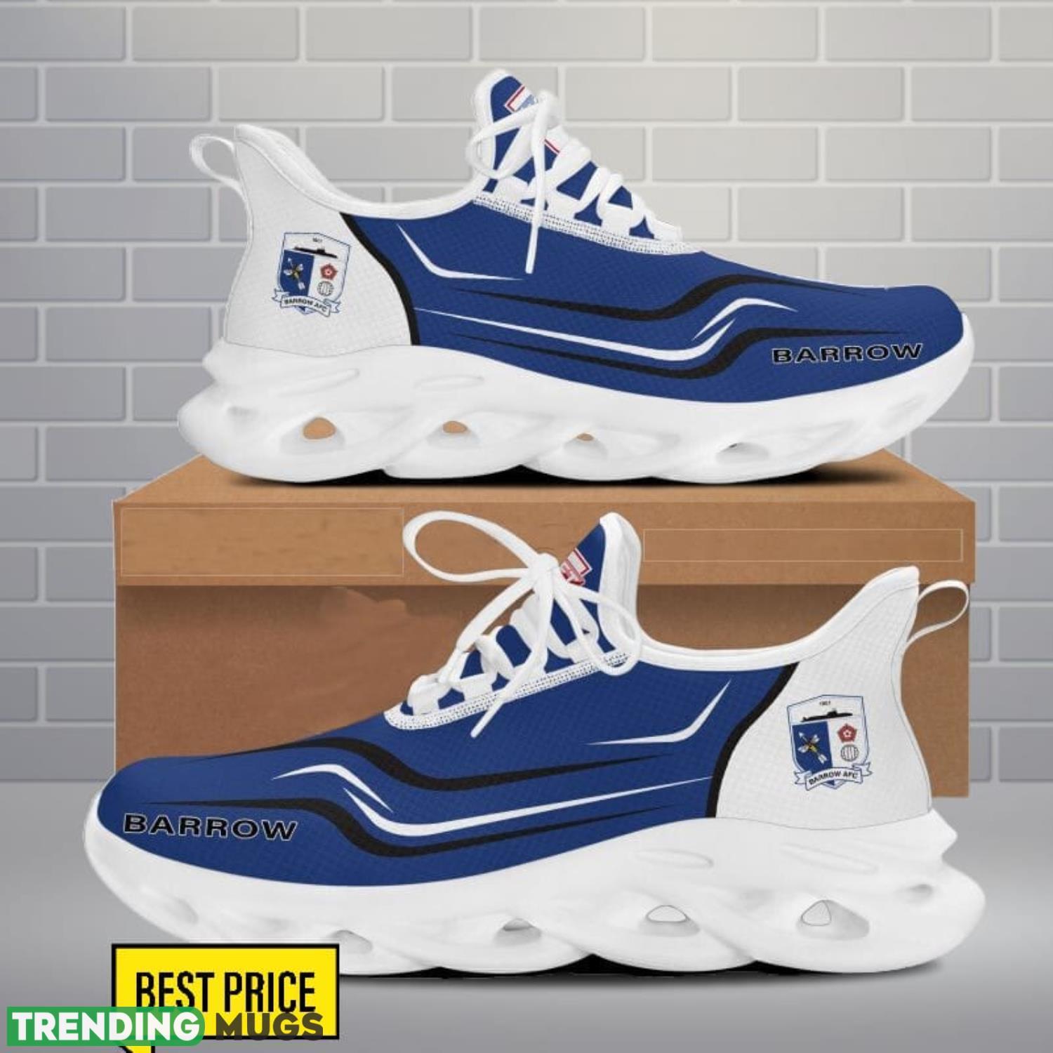 Barrow AFC Max Soul Shoes Sneakers For Fans Running Gift Max Soul Barrow AFC Max Soul Shoes Sneakers For Fans Running Gift Max Soul