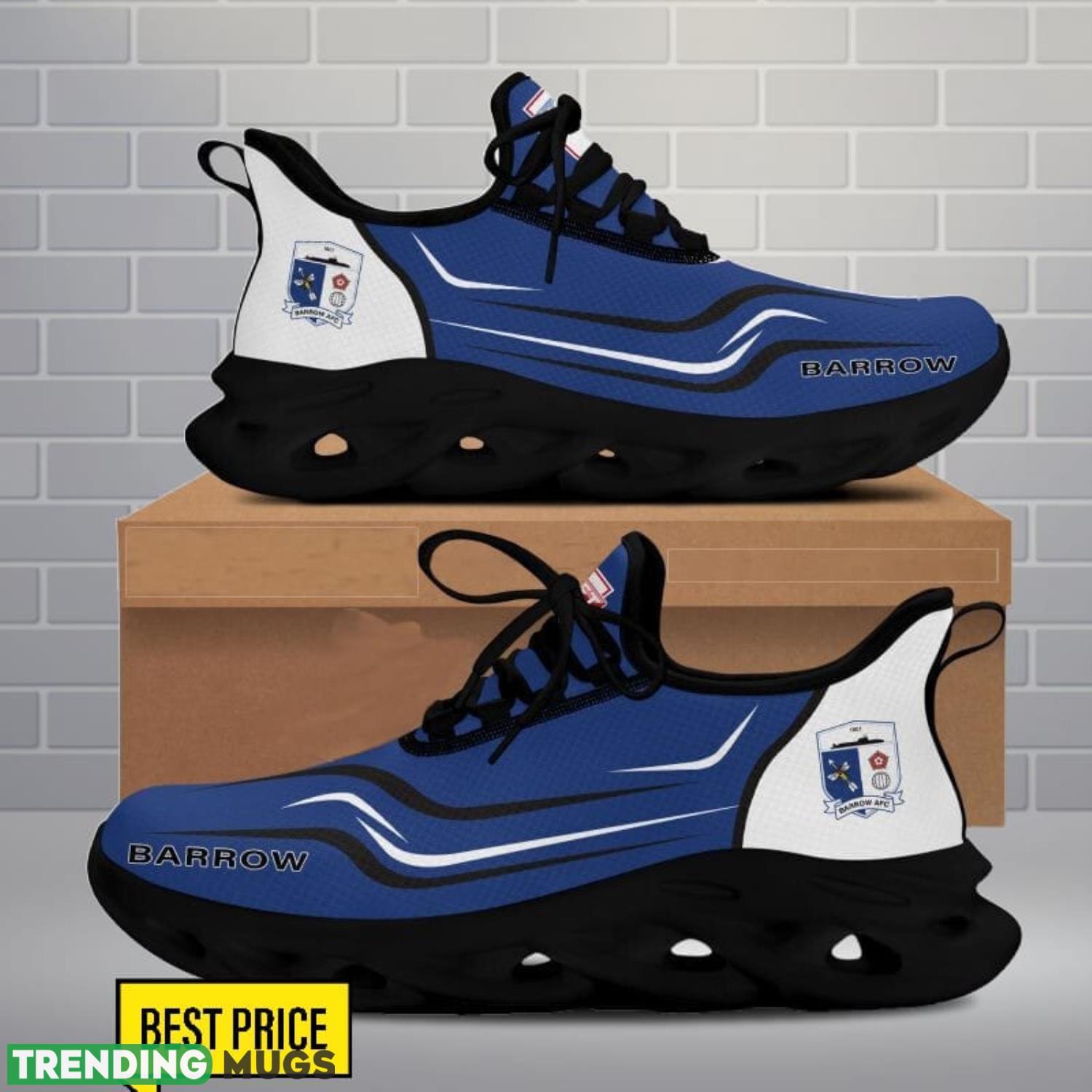 Barrow AFC Max Soul Shoes Sneakers For Fans Running Gift Max Soul Barrow AFC Max Soul Shoes Sneakers For Fans Running Gift Max Soul