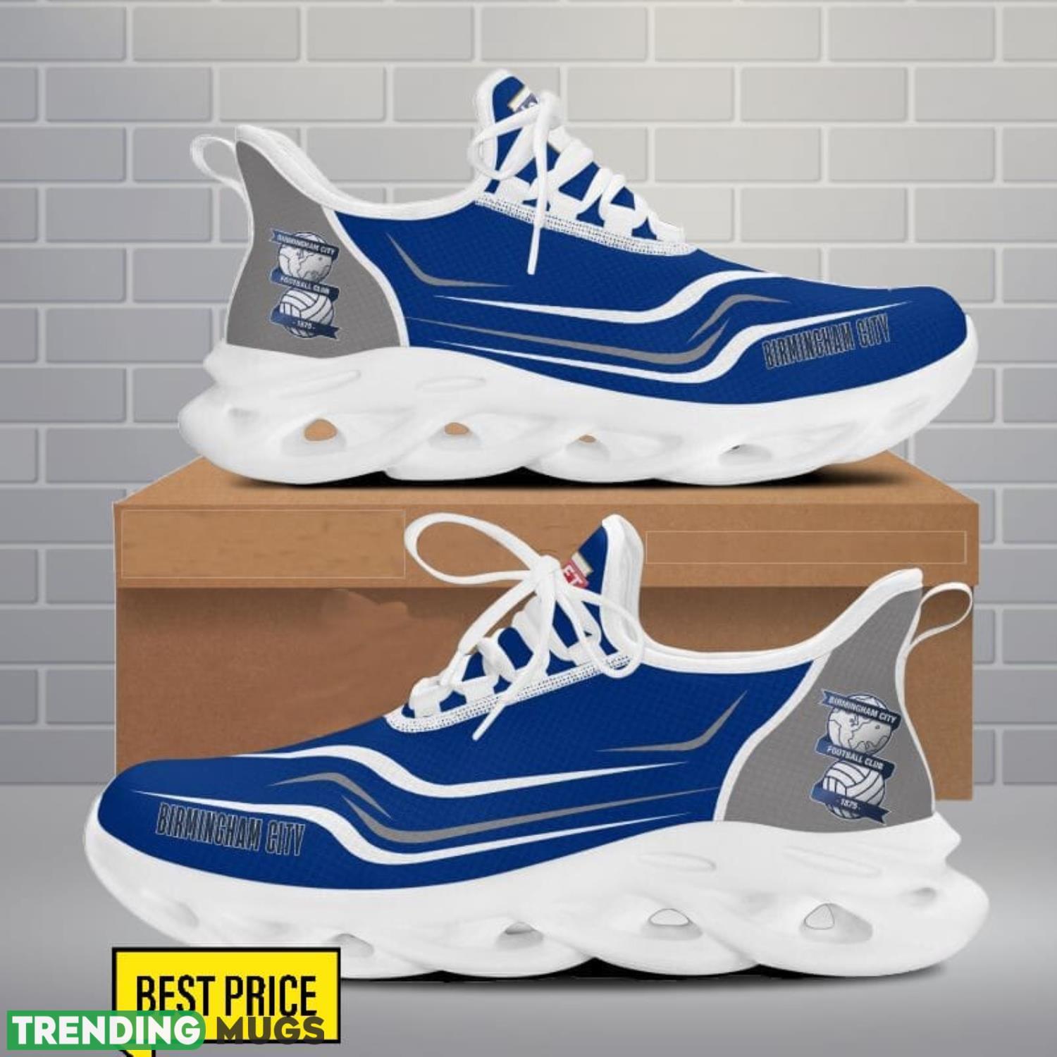 Birmingham City F.C Max Soul Shoes Sneakers For Fans Running Gift Max Soul Birmingham City F.C Max Soul Shoes Sneakers For Fans Running Gift Max Soul